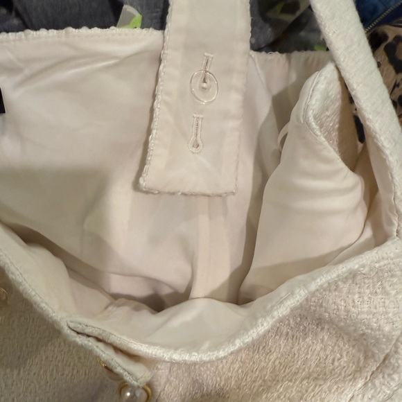 French Connection Tweed Square Neck Sleeveless Button Front Top size 14 - Picture 5 of 8